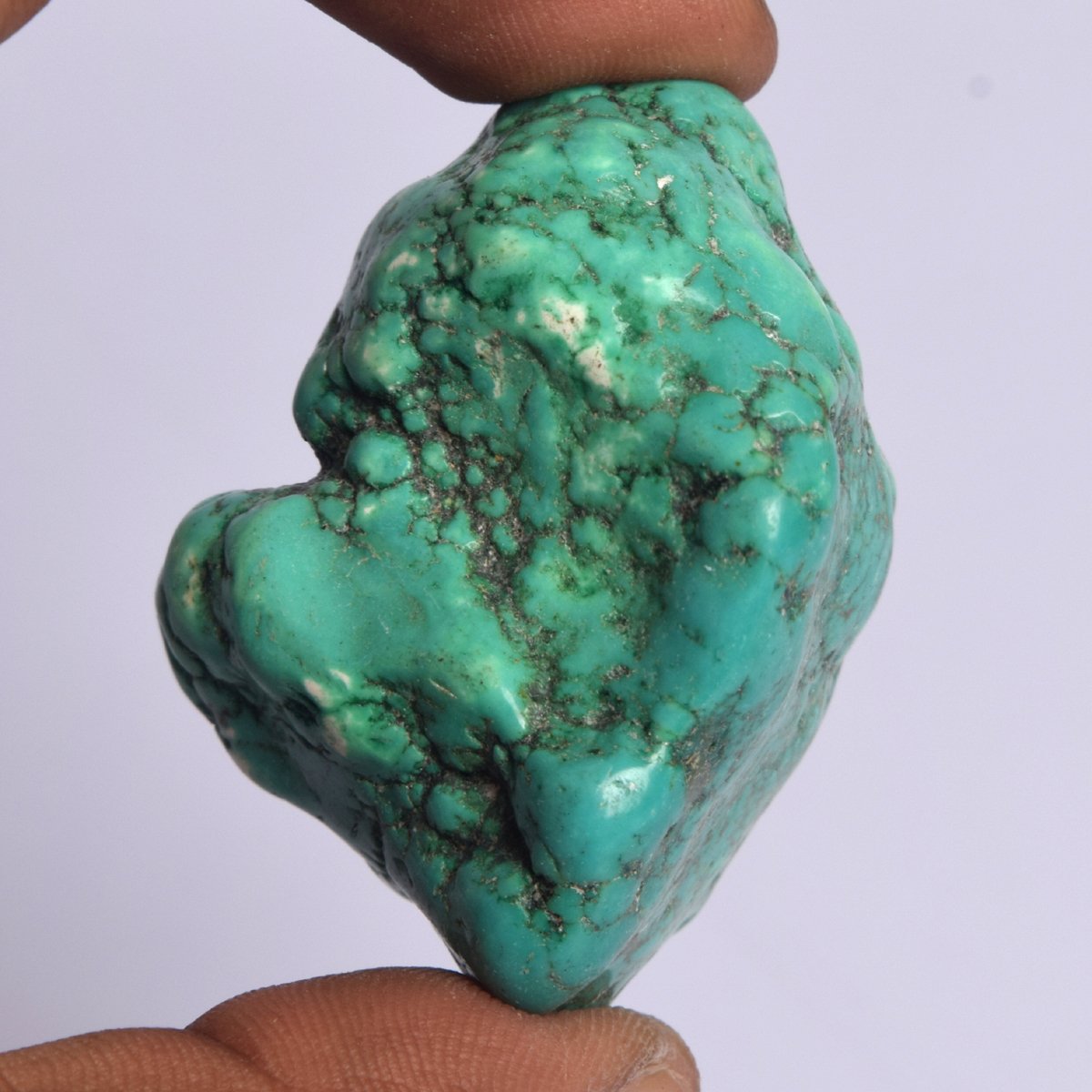 GEMHUB Rough Turquoise Healing Crystal Approximate 256 Ct Untreated Blue Turquoise, Certified Raw Blue Unheated Turquoise, Natural Turquoise Gemstone DP-642
