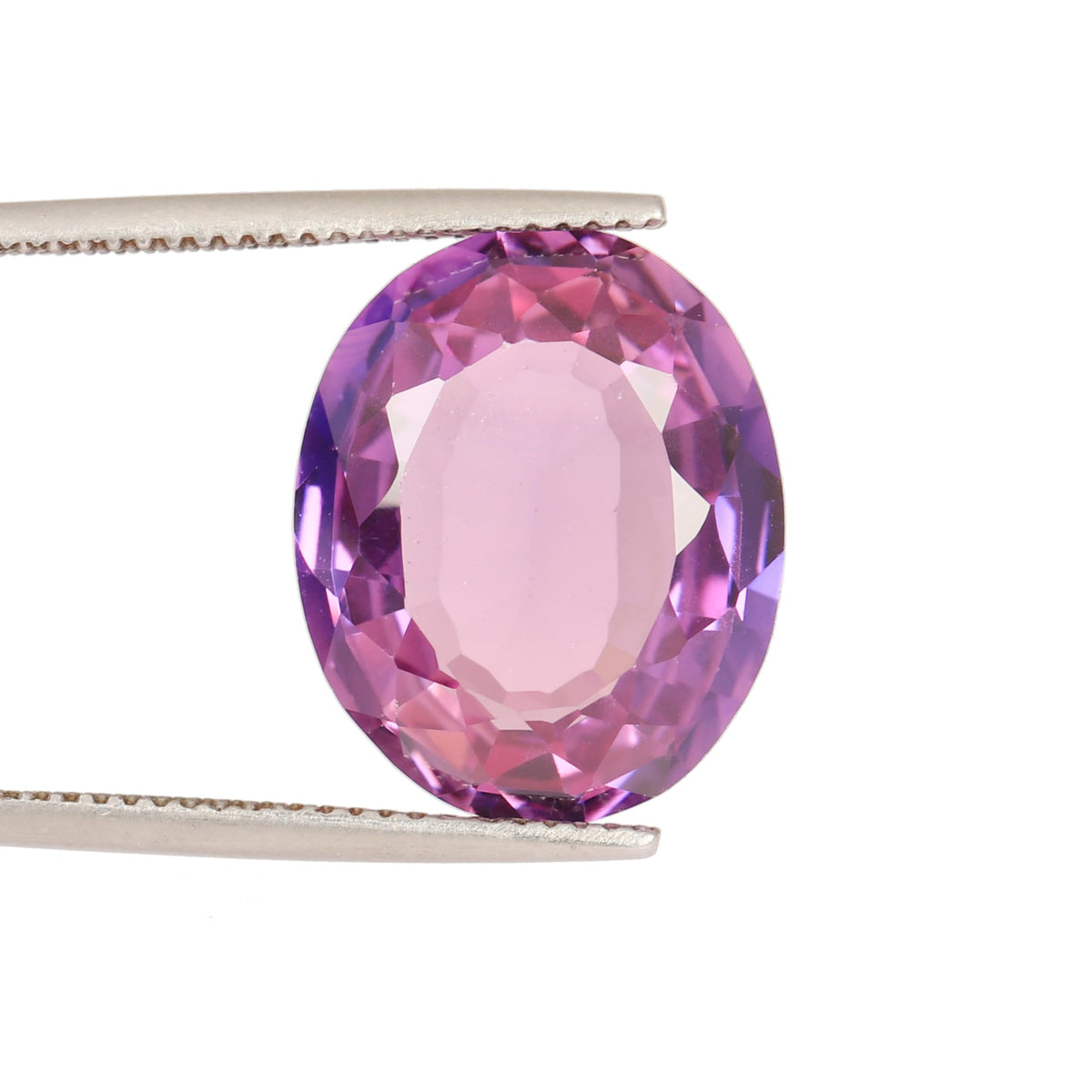 REAL-GEMS Jewelry Making Stone AAA+ 12.75 Carat Pink Kunzite Oval Cut Faceted Loose Gemstone for Pendant