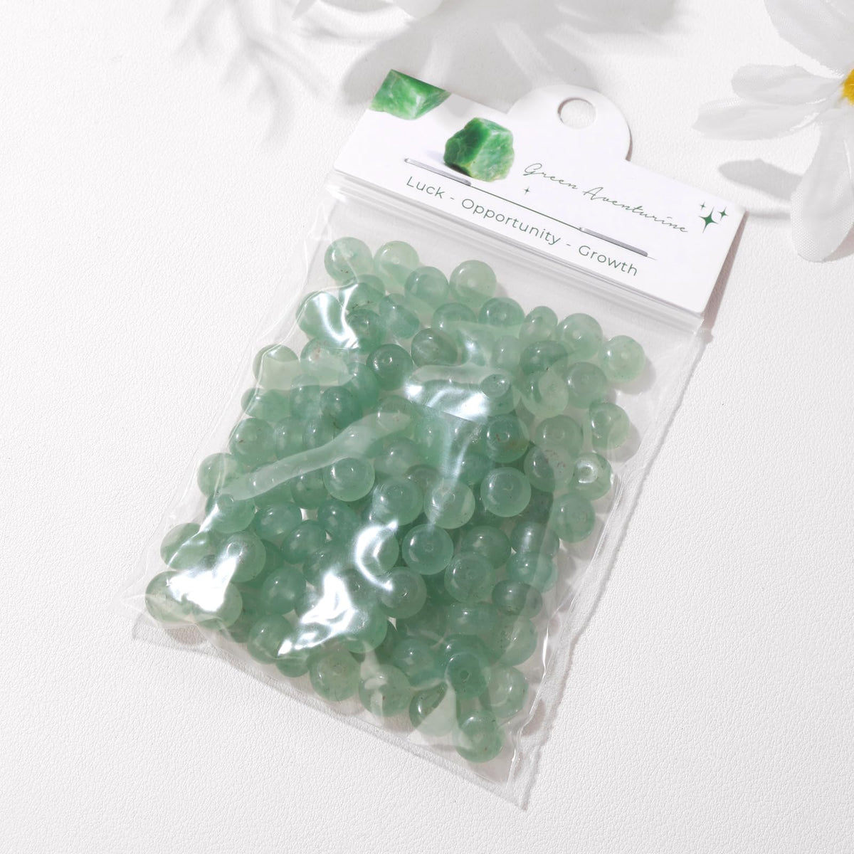 Raicegs 100pcs 5×8mm Rondelle Green Aventurine Beads Natural Gemstone Beads Abacus Disk Stone Loose Beads for Jewelry Making DIY Bracelets Necklace