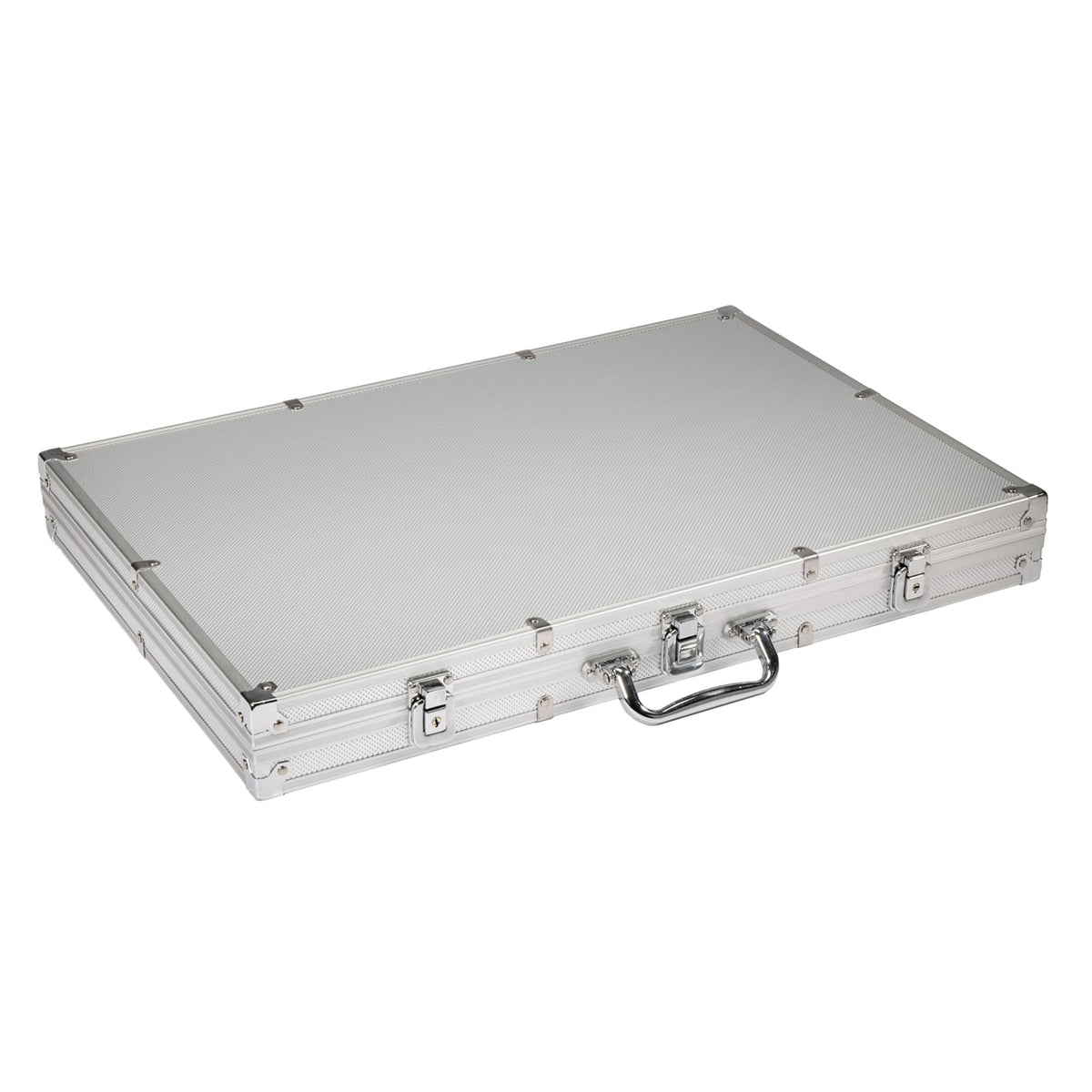 Playzaic 1000-piece Aluminum Showdown Poker Chip Case - 13.5-gram Heavy Clay Composite Set - Casino Chips for Texas Holdem, Blackjack - Betting Game Accessories