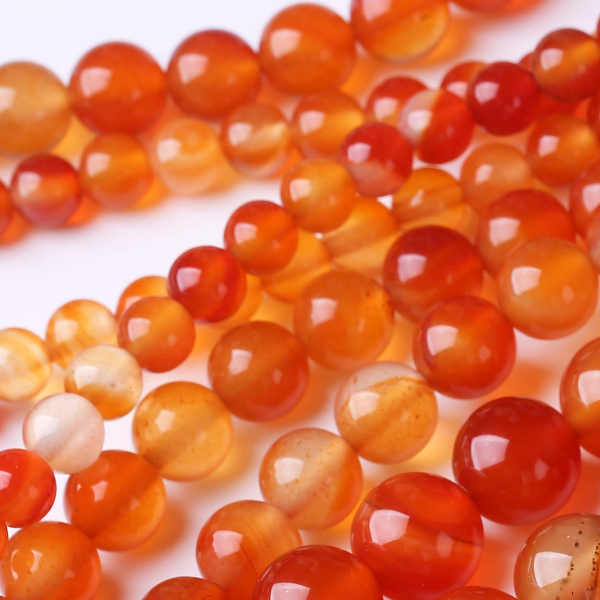 Natural Pomegranate Stone Gemstone Round Crystal Energy Jade Beads for Jewelry Making DIY Bracelet Necklace 15.5inch 35PCS 10MM