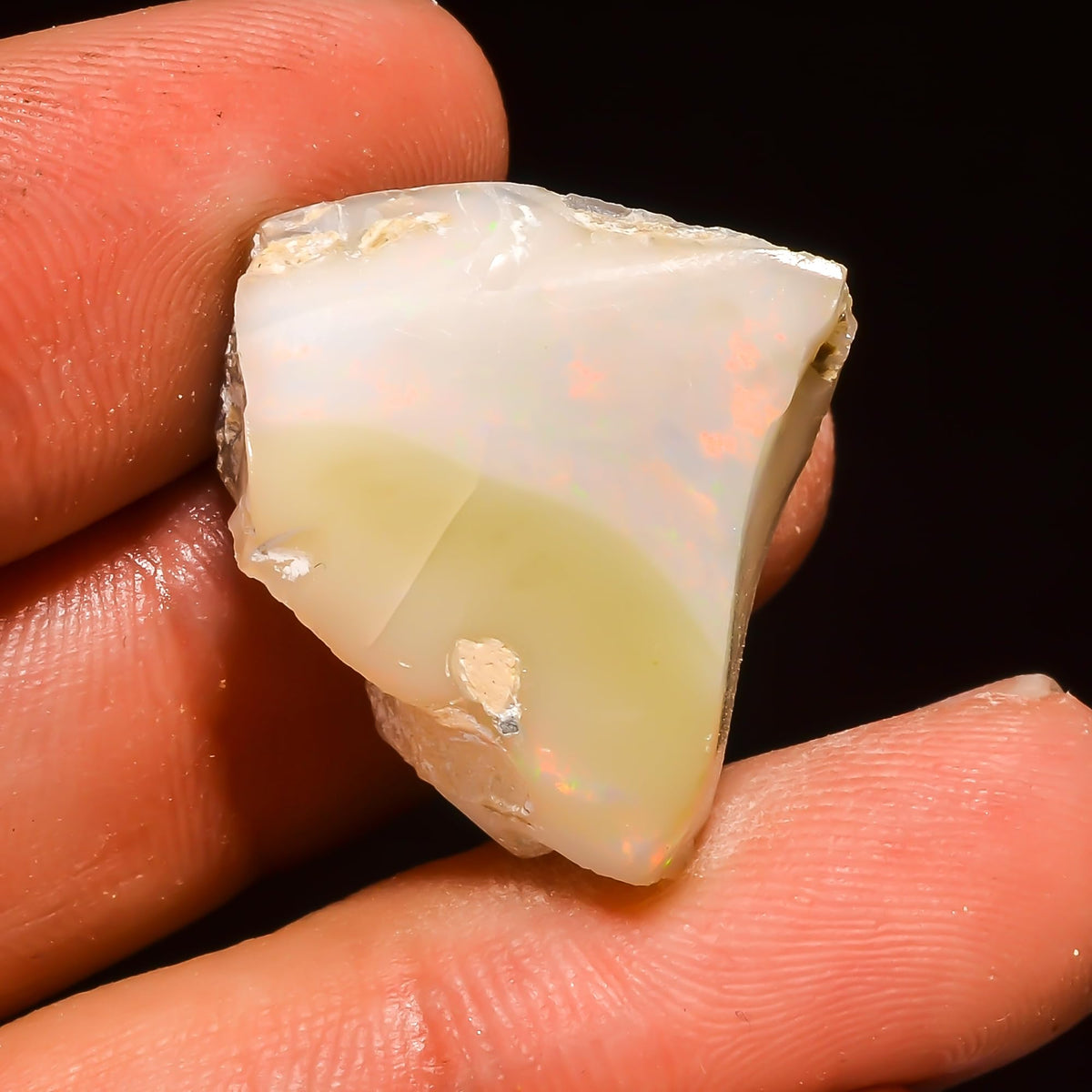 Yashee 19.5+ Carat, Natural Raw Ethiopian Opal Gemstone, Real Rough Crystals, Chakra Healing, Wholesale Lot, Wire Wrapping, Rock Stone, Birthstone, Crafts & DIY, AA+ Quality For Jewelry Making