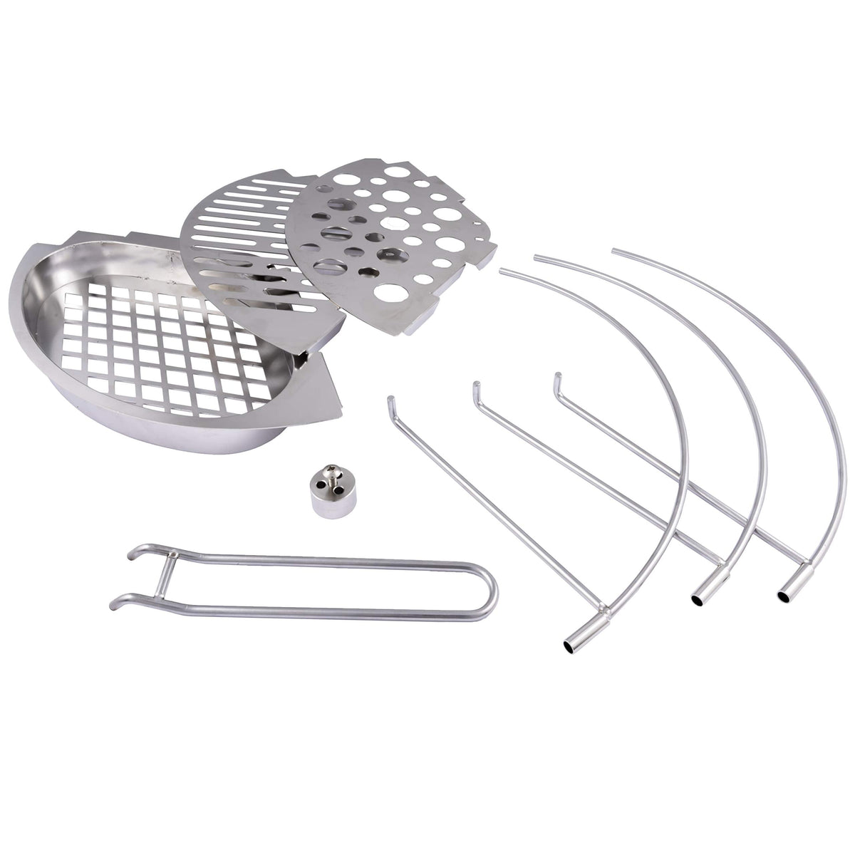 Char-Broil Oklahoma Joe's Bronco Barrel Drum Smoker Bundle with 630 Square Inch Cooking Surface and Triple Grate