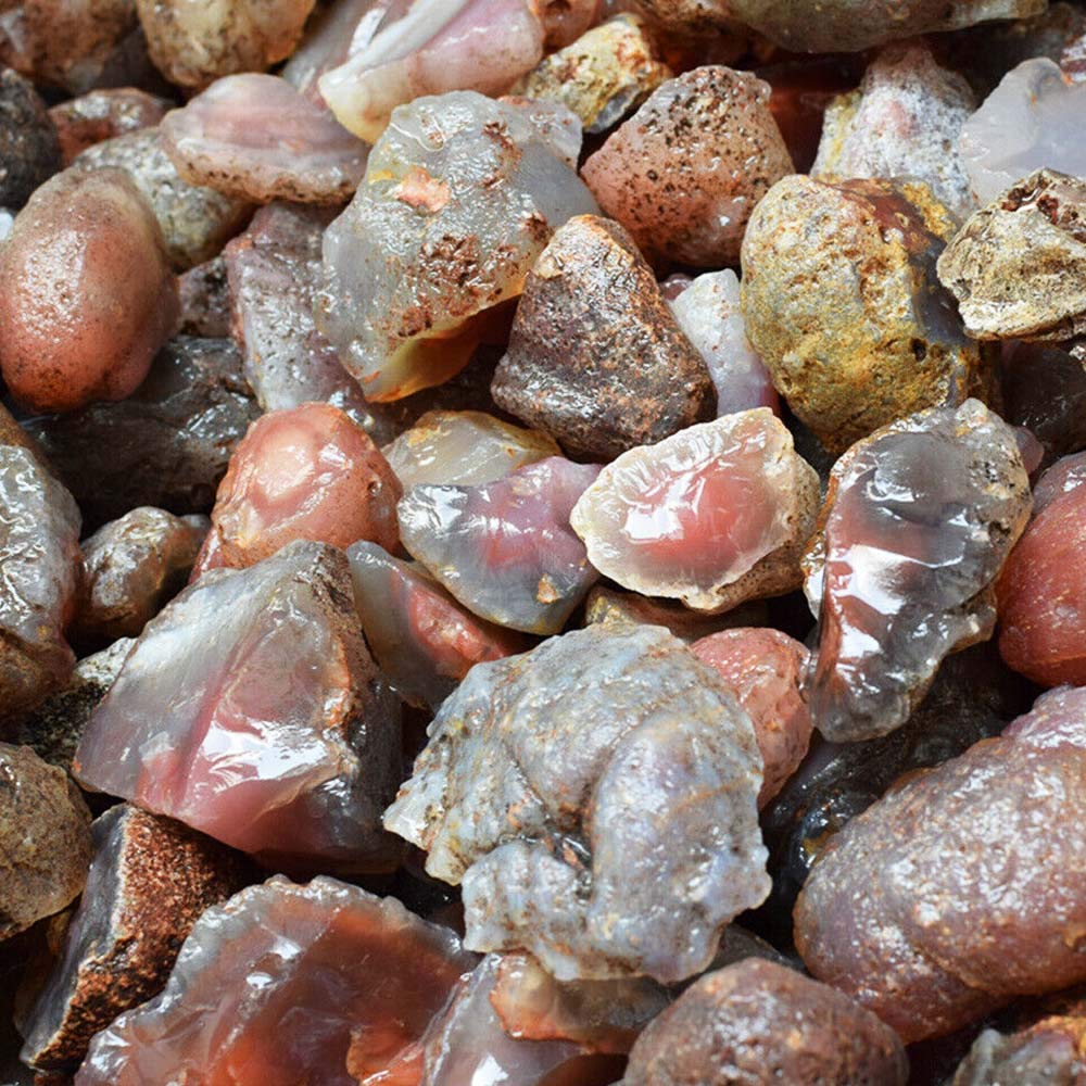 Wixine 1Pcs 100g Natural Rough Carnelian Raw Stone Crystal Red Agate Mozambique