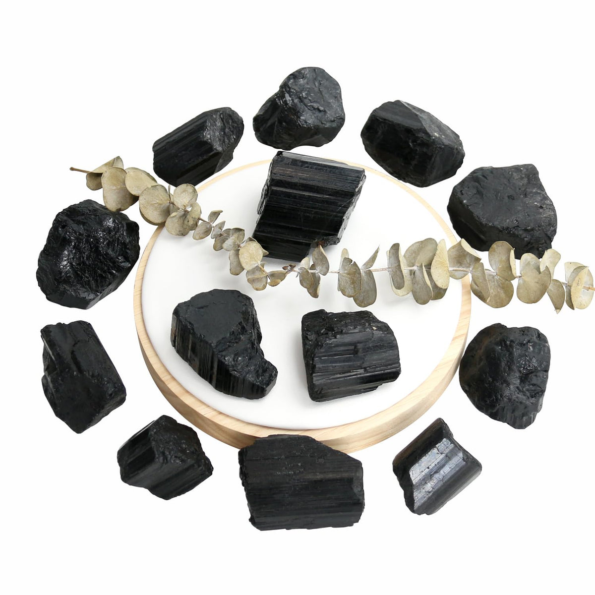 Nvzi Raw Black Tourmaline Crystals Bulk, Real Gemstones and Crystals, Rocks and Minerals, Healing Crystals, Quartz Crystals and Healing Stones, Cuarzos Originales De Energia Y Piedras(1LB)