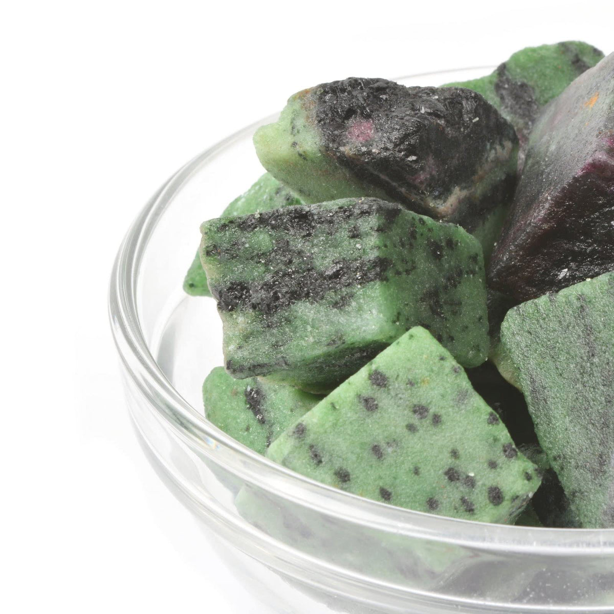 1/2LB Large Green Ruby Zoisite Natural Crystal Healing Raw Stones Rock Collection