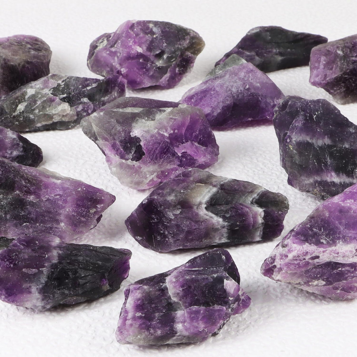 Amethyst 1lb Natural Rough Stones Crystal Large Raw Amethyst Crystals Bulk Healing Gemstones for for Cabbing, Tumbling, Cutting, Lapidary, Polishing, Reiki Crytsal Healing
