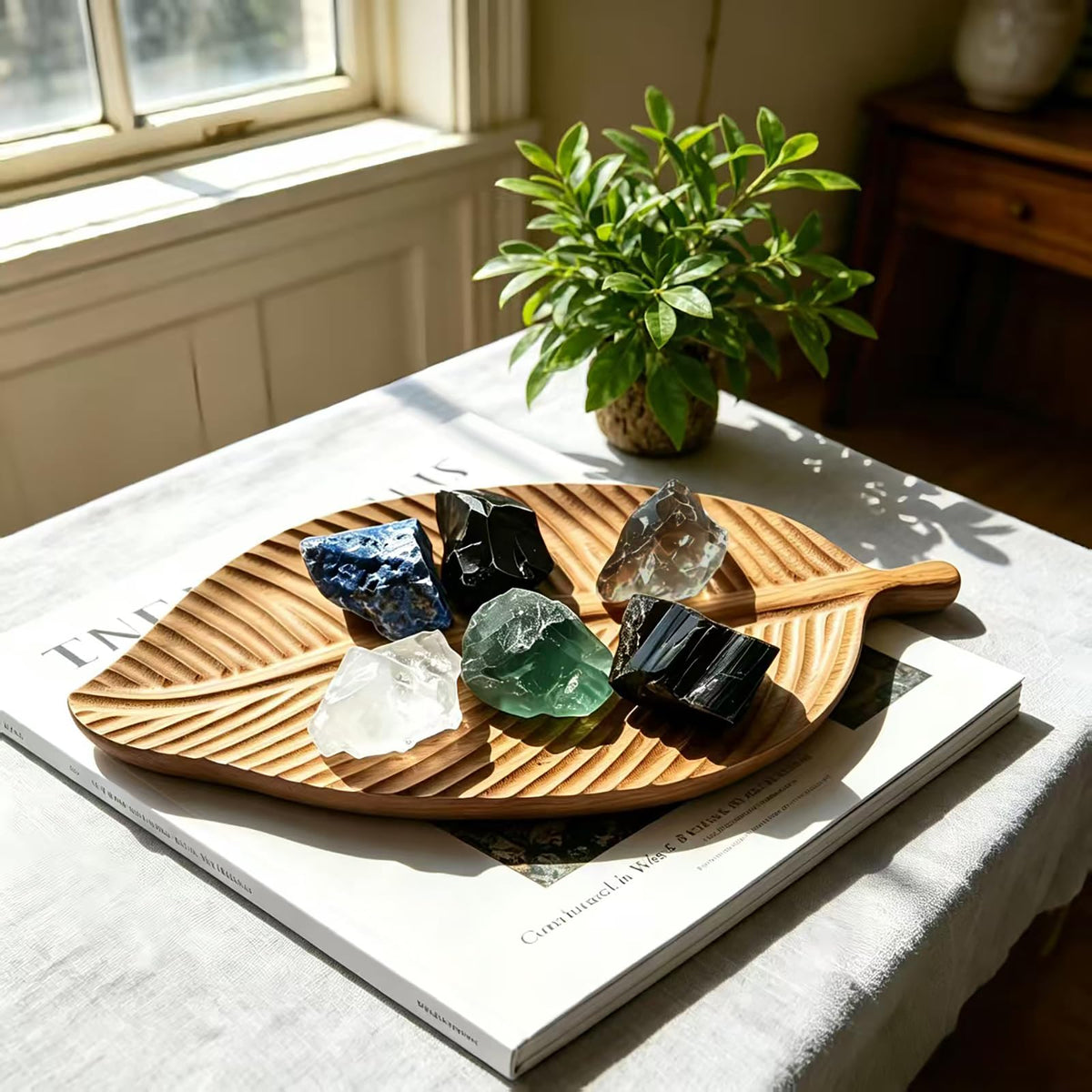 Crystal for Guardian Coven, Natural Raw Crystals 1.2-2″Set of 6 Black Tourmaline, Obsidian et. Protection Stones for Negativity Repel, Aura Shield & Home Purification