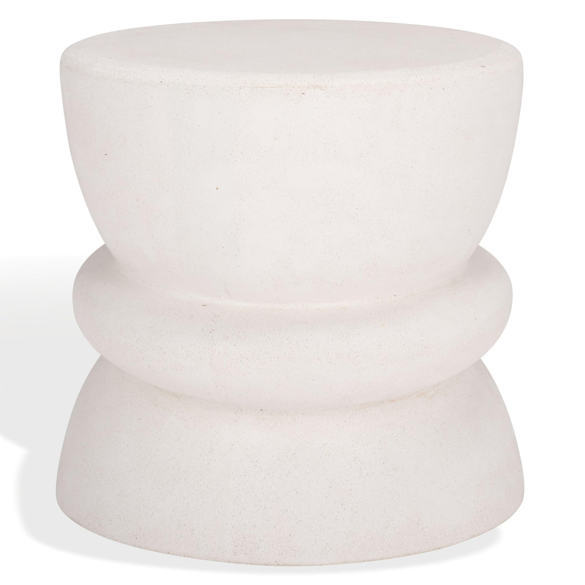 SAFAVIEH Couture Collection Henrietta Contemporary Ivory Concrete Accent Table (Fully Assembled)
