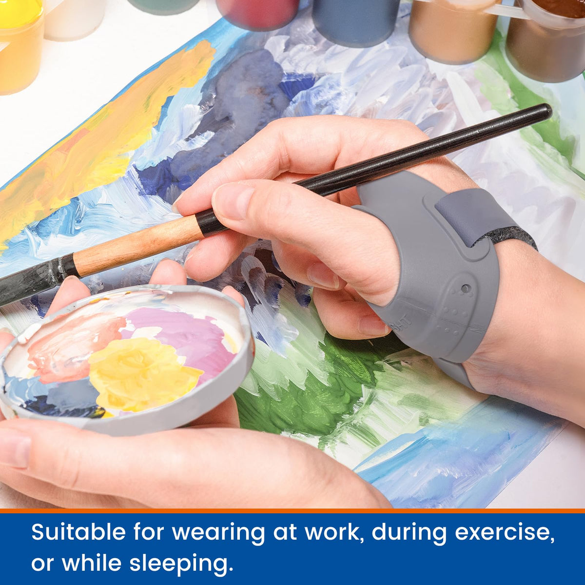 Willcom CMC Thumb Brace - CMC Joint thumb arthritis brace for Osteoarthritis Pain, Flexible Thumb Stabilizer & Support for Arthritis Pain Relief for Women and Men(Left Hand - Medium)