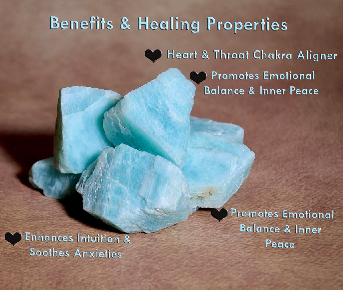 Healing Crystal Stones, 1.25-2.0" Large Reiki Healing Gemstones Natural Tumbled Polished Stones for Energy Witchcraft Therapy Meditation Pack 2 (Amazonite)