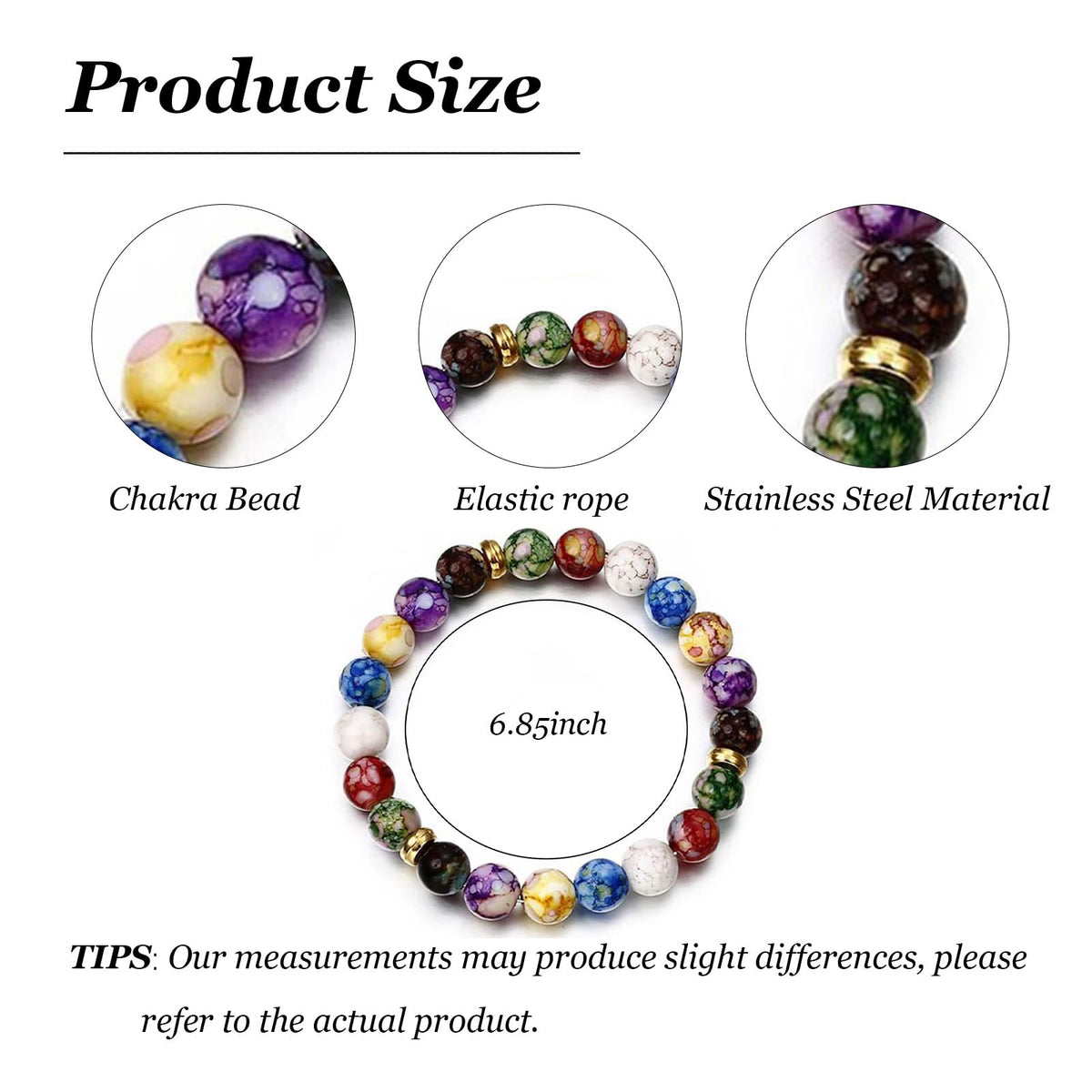 YANCHUN Chakra Money Bracelets Wealth for Women Healing Stone Bracelet Beaded Bracelet Yoga Balance Energy Essential Oil Anxiety Relief Jewelry Gifts