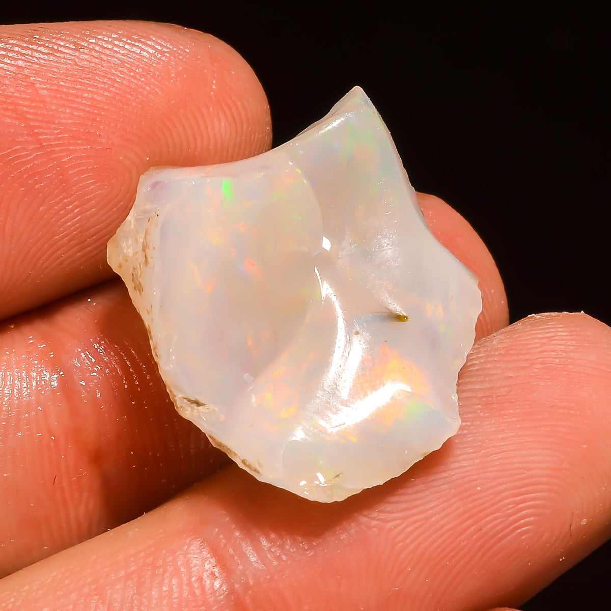 Yashee 11.5+ Carat, Natural Raw Ethiopian Opal Gemstone, Real Rough Crystals, Chakra Healing, Wholesale Lot, Wire Wrapping, Rock Stone, Birthstone, Crafts & DIY, AA+ Quality For Jewelry Making