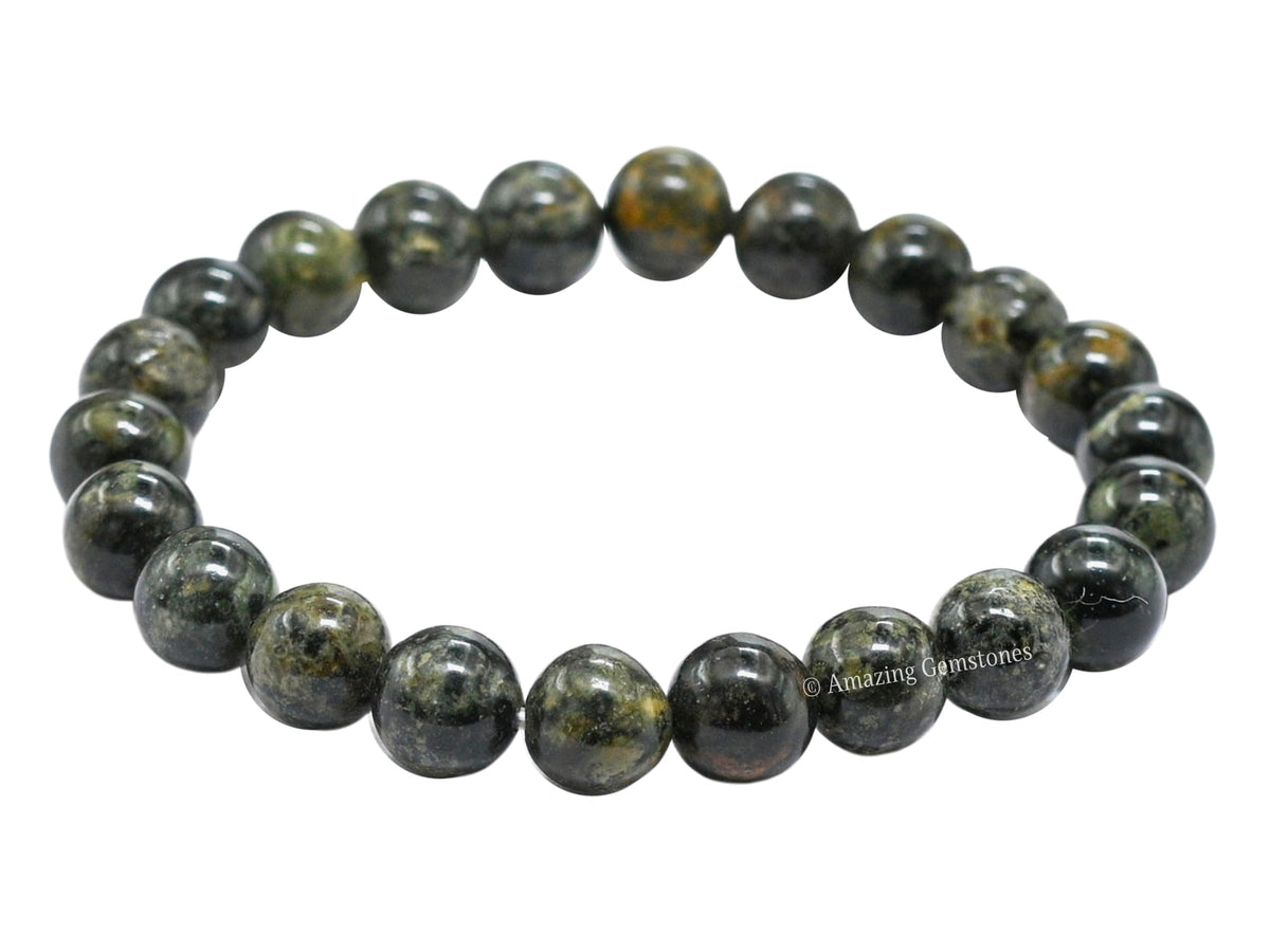 Amazing Gemstone Crystal Bracelet for Women Men's Gifts - Protection Healing Crystal Bracelet - 8mm Gemstone Beaded Stretchable Bracelet Pulseras Para Hombres Mujer Stocking Stuffers Mothers Day Gift (Kambaba Jasper)