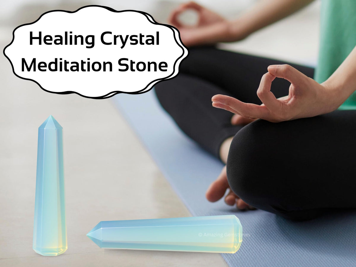 Amazing Gemstone Opalite Crystal Towers ~ Natural Healing Crystal Point Obelisk for Reiki Healing and Crystal Grid (2" to 3" INCH)