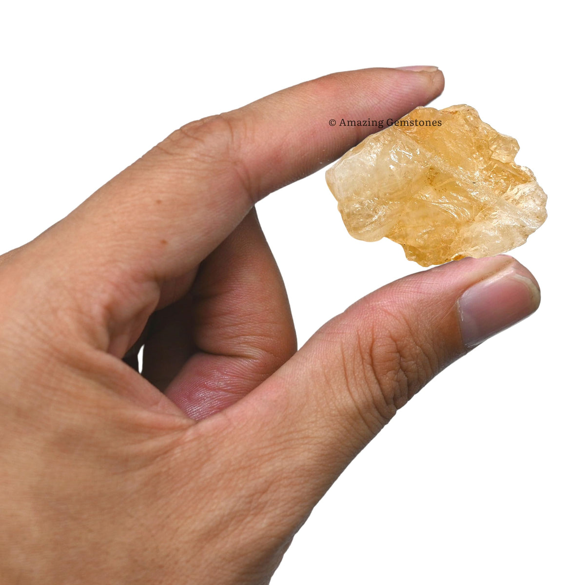 Amazing Gemstone Citrine Raw Crystals and Healing Stones, Natural Rocks for Tumbling - DIY Raw Stones and Crystals, 2 Pieces
