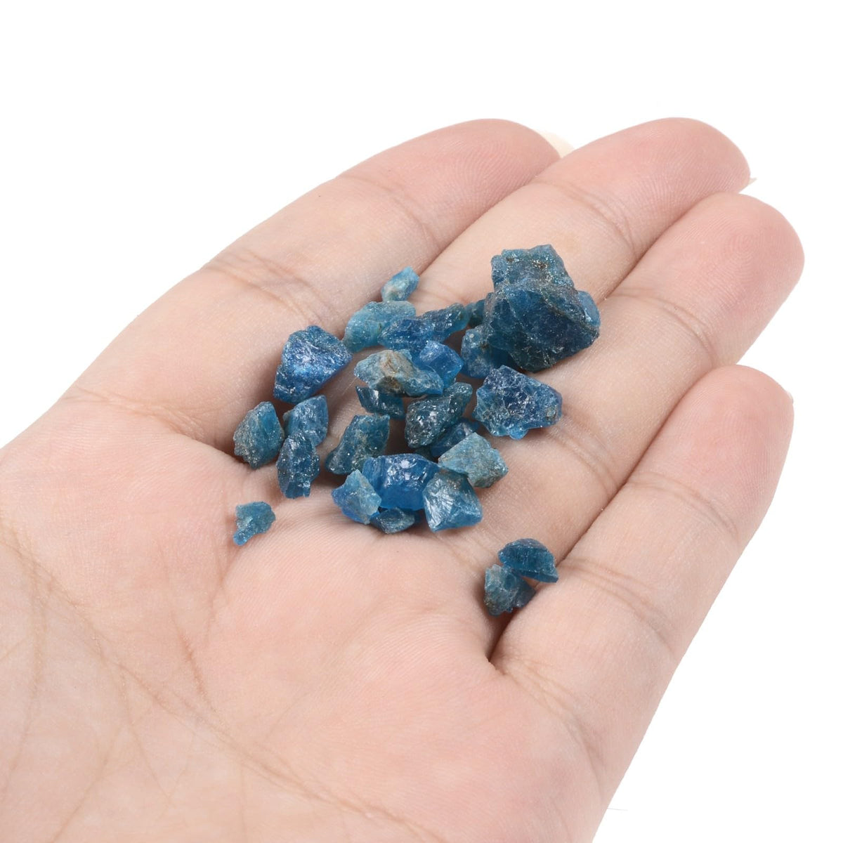 Justinstones Raw Apatite Chips Crushed Tumbled Stone Crystal Healing Embellishments 100 Grams
