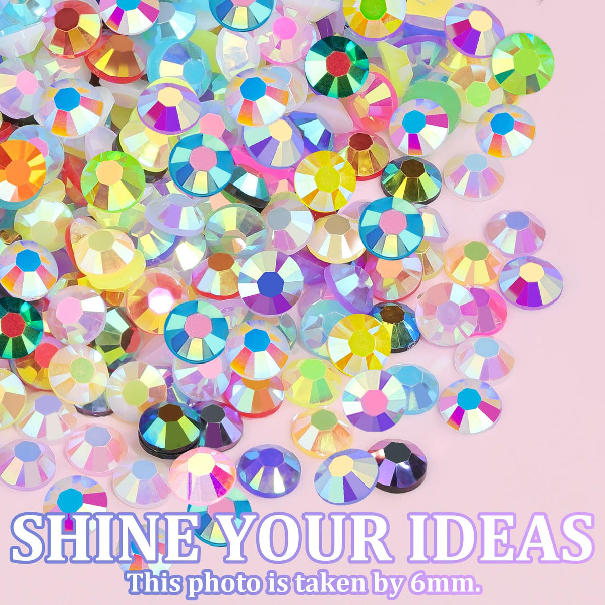 18000Pcs Resin Jelly Rhinestones for Bedazzling, Mixed-Color 4mm Flatback Gems for Diamond Art, Bedazzler Kit with 3Pcs 10ml B7000 Jewelry Glue for DIY Crafting Crafts Book Shoes Nail Art