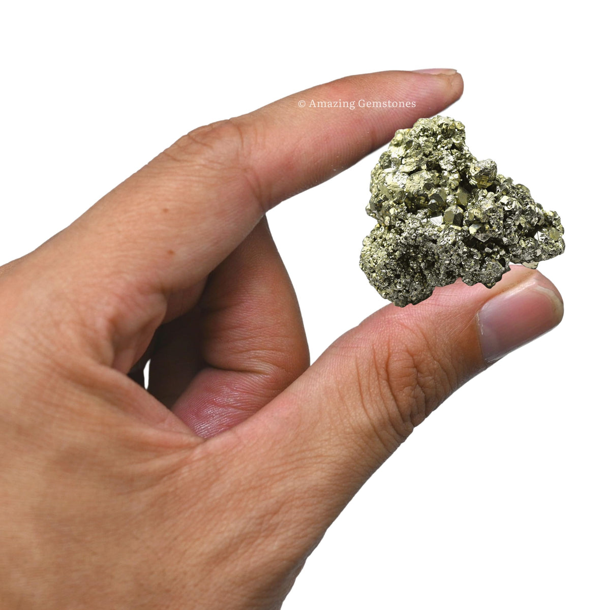 Amazing Gemstone 2 Pieces Pyrite Raw Crystals and Healing Stones, Natural Rocks for Tumbling and DIY Raw Stones and Crystals