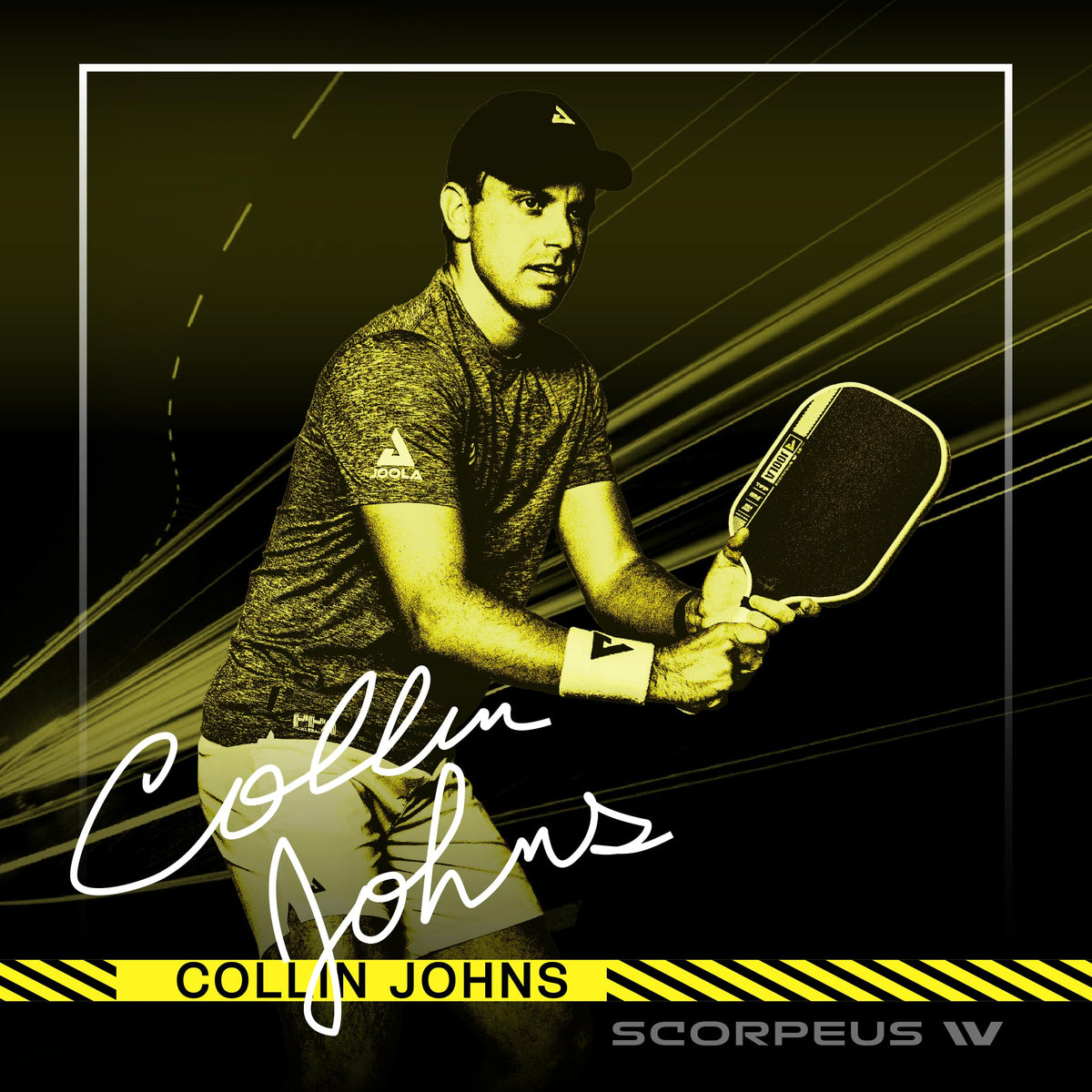 JOOLA Collin Johns Scorpeus Pro IV 16mm Pickleball Paddle - Tech Flex Power - Elongated Shape - Reach - Propulsion Core Increases Power & Touch - UPA-A Certified - USAP Approved - NFC Chip Enabled.