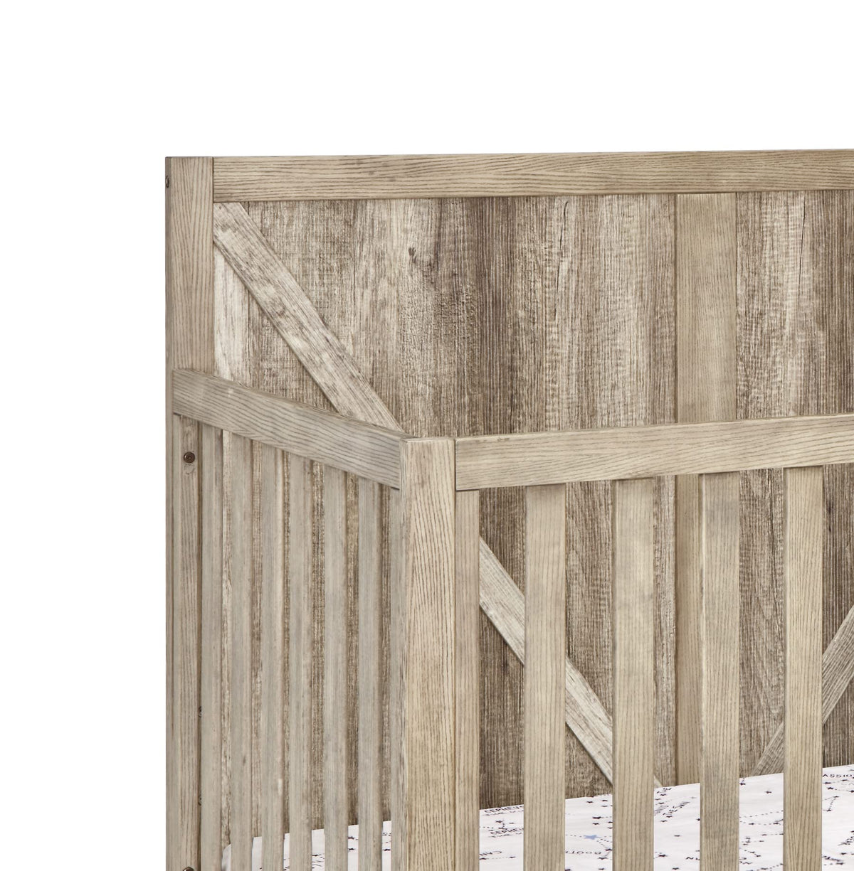 Suite Bebe Barnside 4-in-1 Convertible Baby Crib in Vintage Chestnut