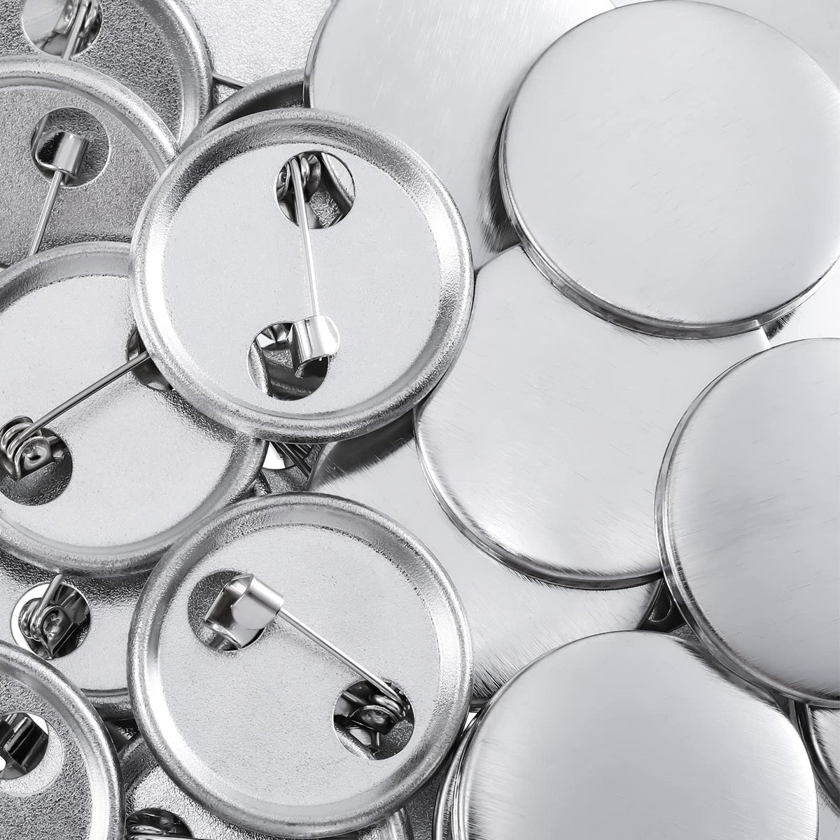 1500 Piece 25 mm/1 Inch Button Making Supplies Kit - Round Badge Blank Button Pins, Metal Parts, Including Cover and Clear Film