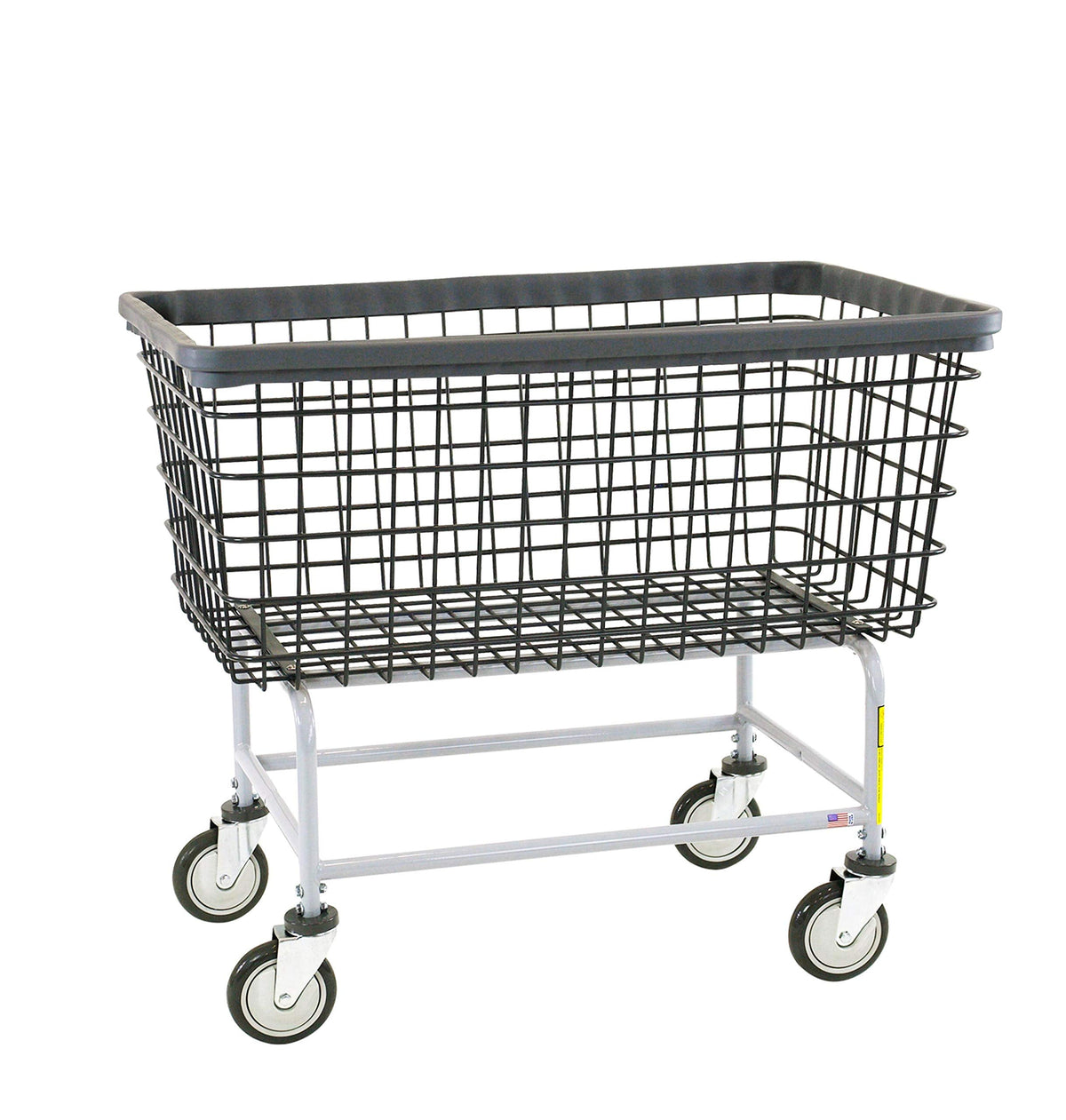 R&B Wire™ 201H/D7 Mega Capacity Big Dog Wire Laundry Cart, 6 Bushel, Dura-Seven™, Seven Year No Rust Guarantee, Made in USA