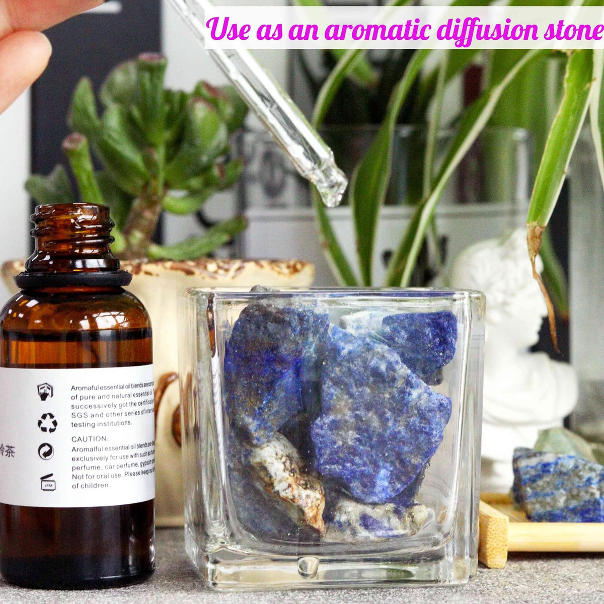 YATOJUZI Lapis Lazuli 1lb Bulk Natural Healing Crystals Raw Rough Rocks Stones Sets for Cabbing Tumbling Cutting Lapidary Polishing Reiki Crytsal Healing Wire Wrapping Decoration Gemstone