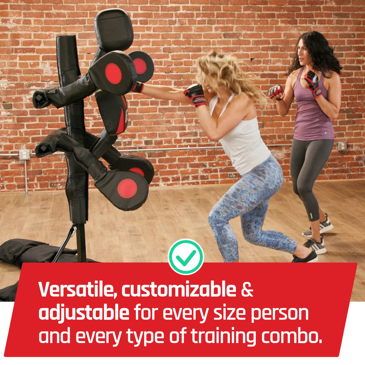 UFC BAS Body Action System X2 - Professional Freestanding Home Training Equipment for MMA, Boxing, Muay Thai and Martial Arts - Adjustable Punching and Kicking Pads