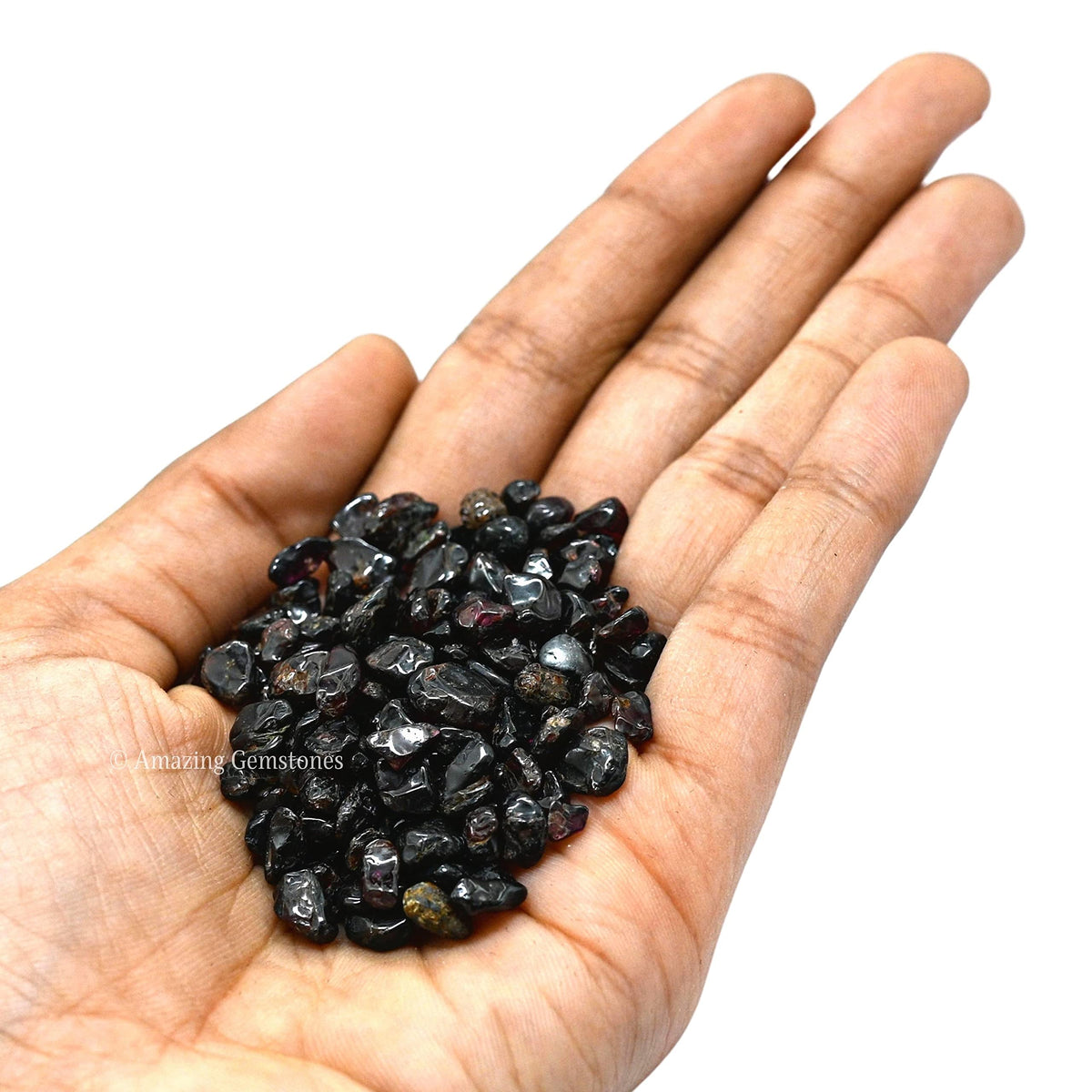 Amazing Gemstone Garnet Crystal Chips Aquarium Gravel Rocks - 1000+ Carat Garnet Chips Bulk Fish Tank Gravel, Small Tumbled Stone Chips and Tiny Crystals for Decoration (Natural AAA Grade Gemstones)