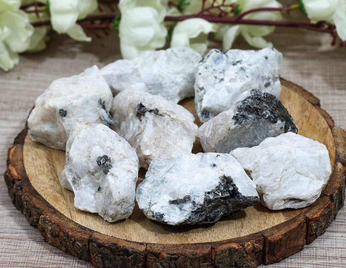 Crocon Rainbow Moonstone Rough Bulk Natural Stone Raw Stone Tumbling Cabbing Polishing Mining Chakra Balancing Reiki and Crystal Healing Good Luck Home Office Size : 1 LB