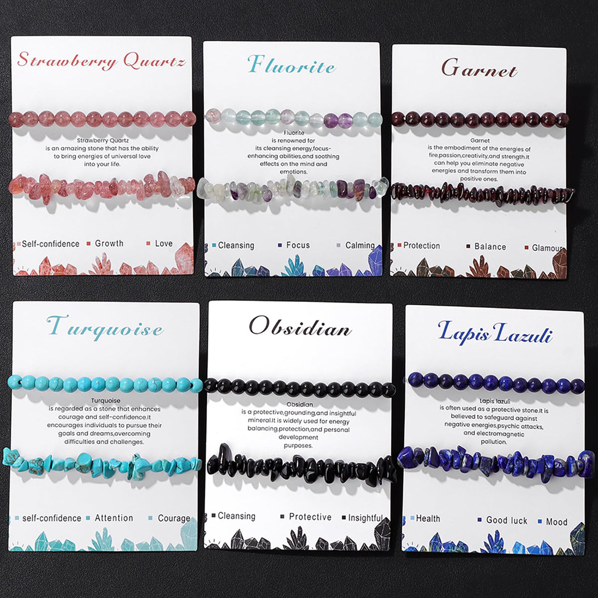 Turquoise Bracelets for Women 2Pcs 6mm Natural Stone Bracelet Turquoise Bead Bracelet Healing Crystal Bracelet Turquoise Jewelry for Women