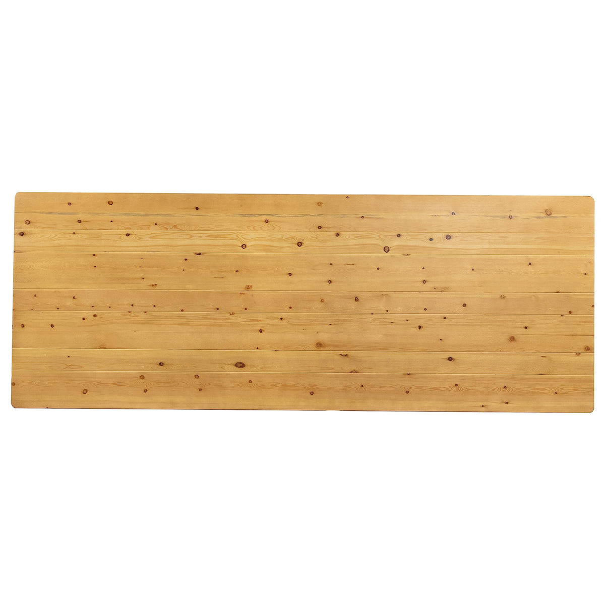 Taylor & Logan Ingles 9' x 40" Rectangular Antique Rustic Light Natural Solid Pine Folding Farm Table