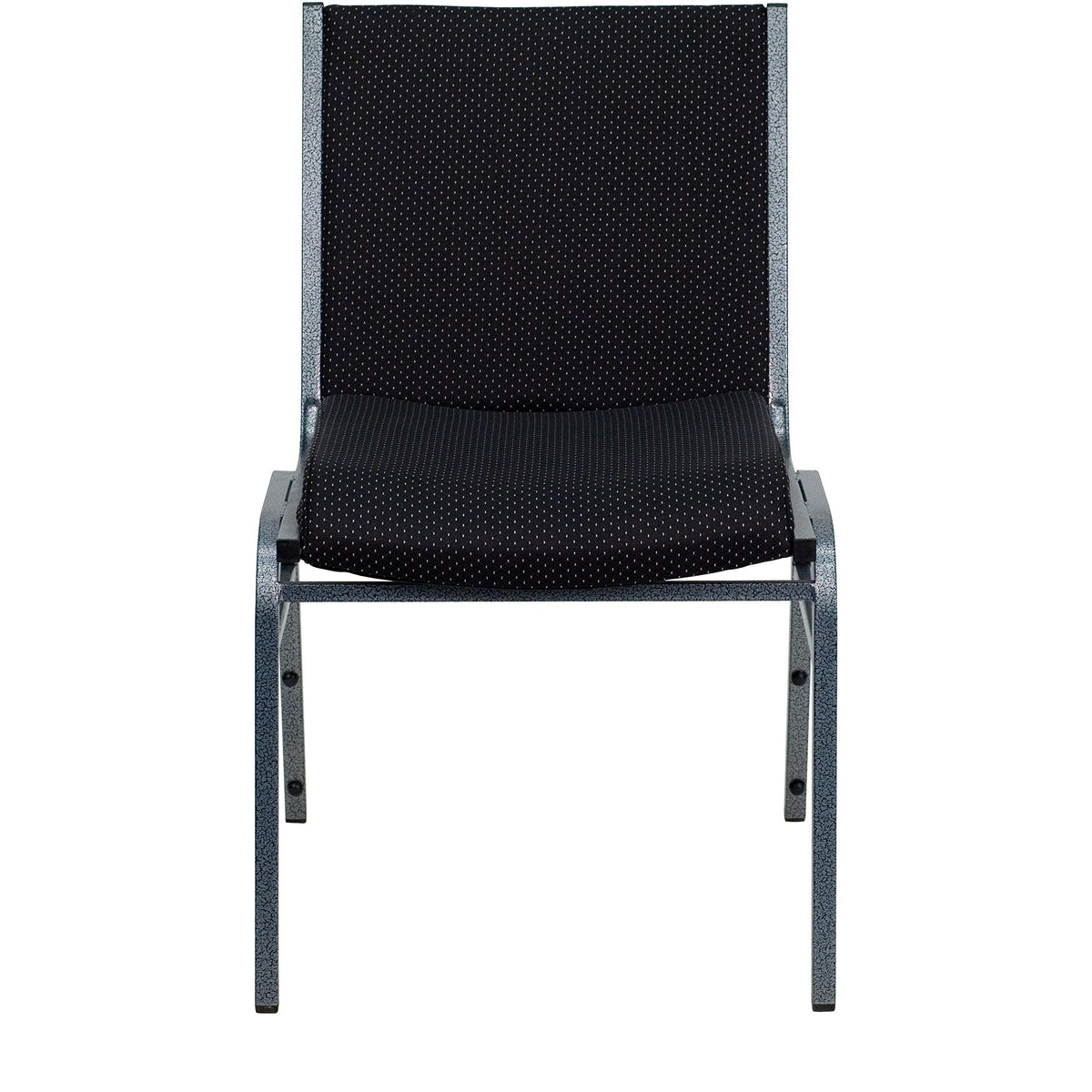 Flash Furniture 4 Pack HERCULES Series Heavy Duty Black Dot Fabric Stack Chair