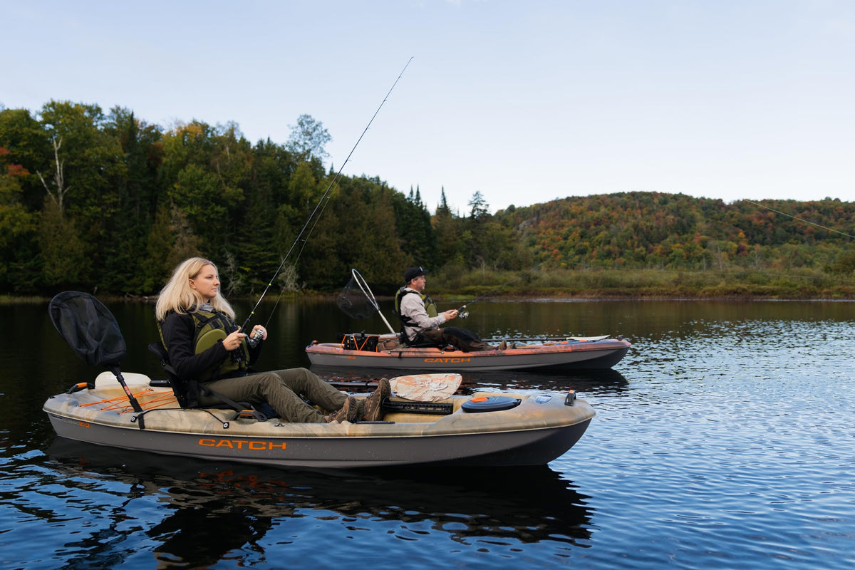 Pelican Catch Classic 120 - Sit-On-Top Fishing Kayak - Multiple Storage Option - 12 ft - Lightning