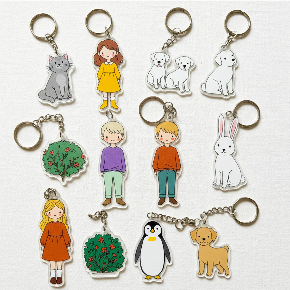Csyidio 251 PCS Shrink Dink Keychain Kit Includes 20 Sheets Shrink Plastic Sheets, Hole Punch, Tassels, Lobster Clasps, Keychain Clip, Jump Rings, Key Ring, Great for DIY Fathers Day Crafts