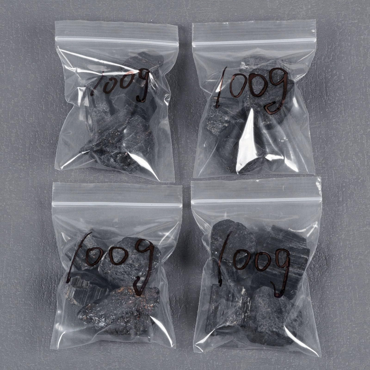 Justinstones 100 Grams Raw Black Tourmaline Tumbled Unpolished Natural Crystal Healing Pocket Stones Rock Collection