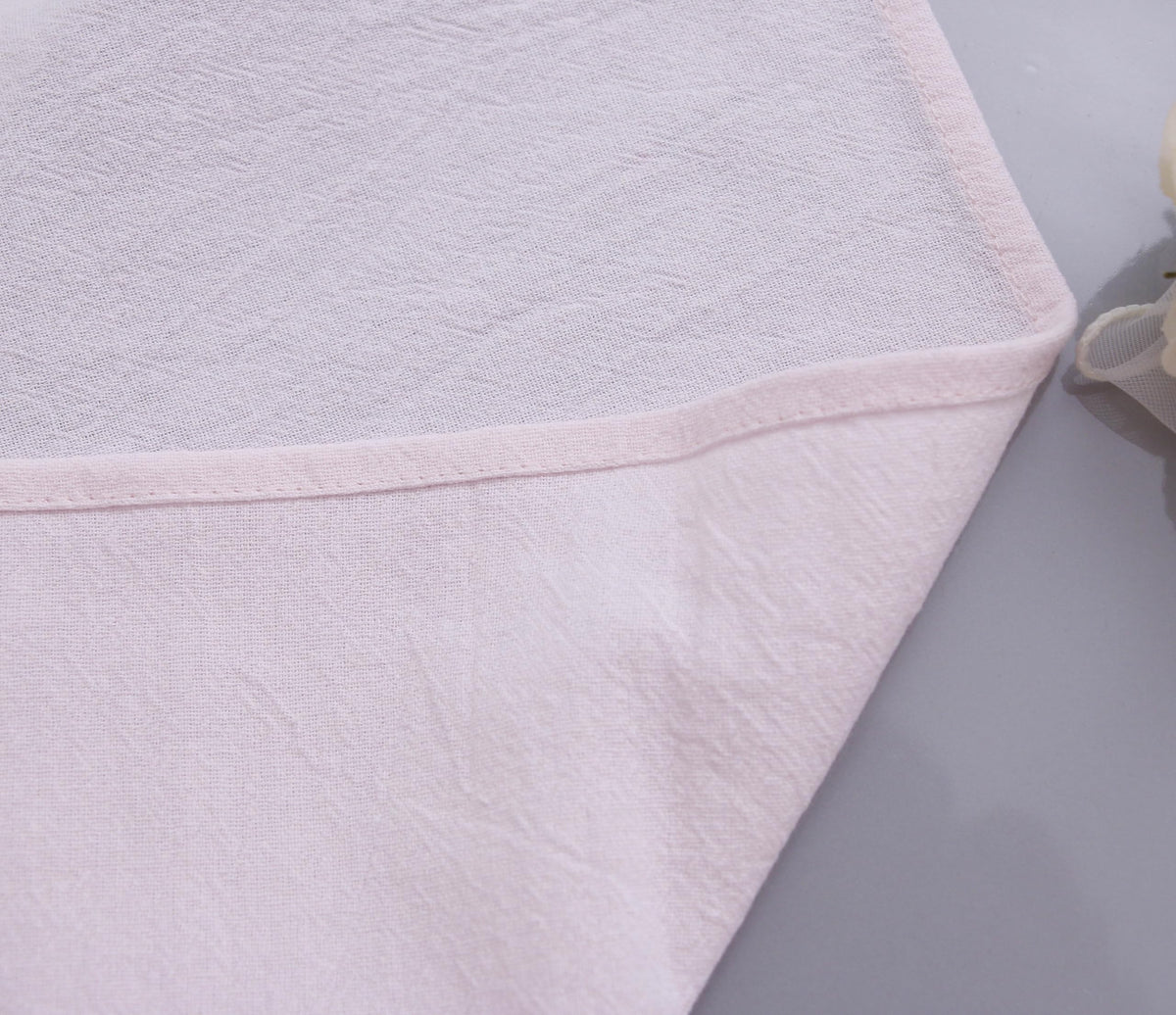 FruwaBlu Spring Cotton Cloth Napkins Set of 12, 16’’x16’’, Dinner Cloth Napkins Washable Bulk with Hemmed Edges, for Hotel Restaurant, Wedding, Easter (Light Pink)