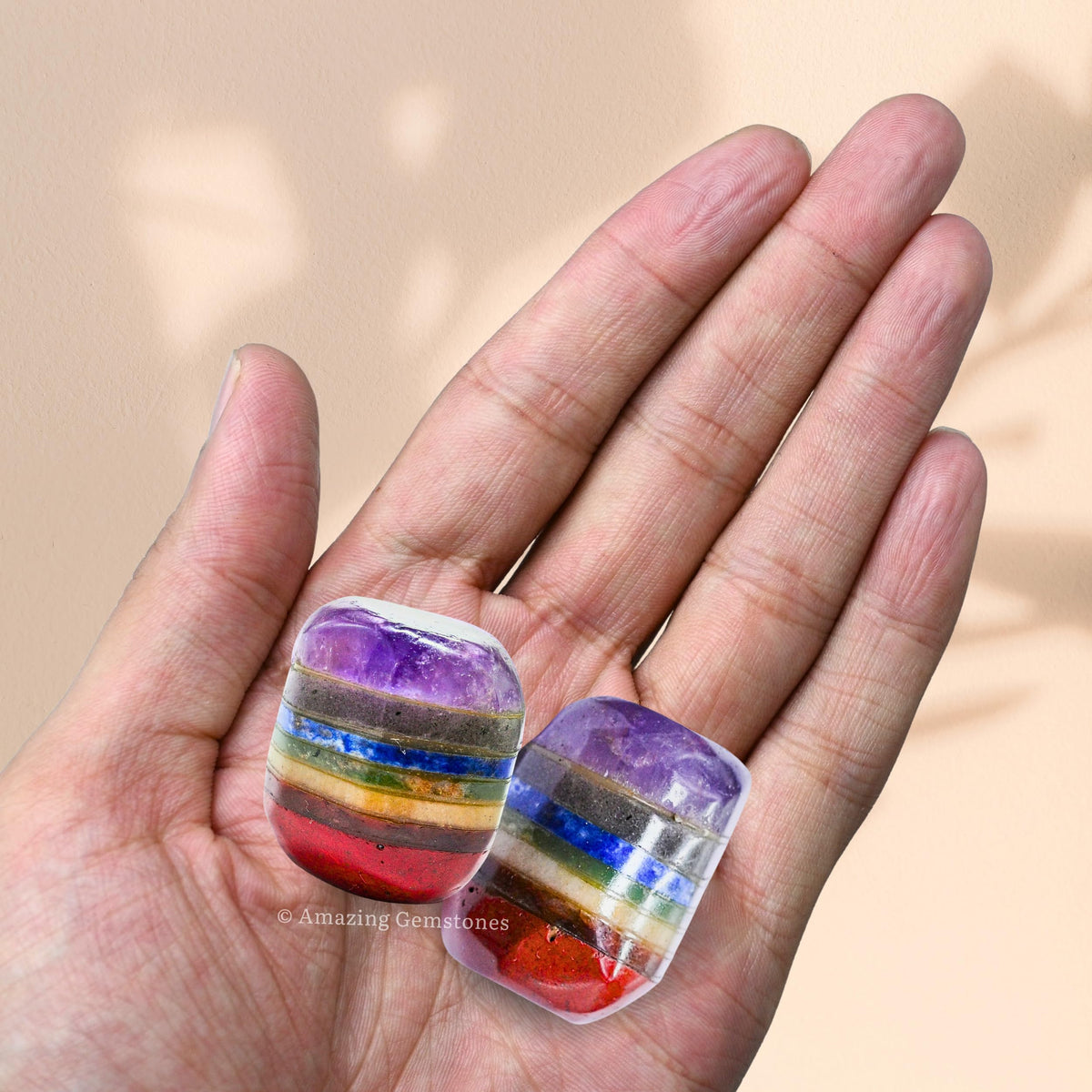 Amazing Gemstone Chakra Crystals and Healing Stones Tumbled - 1 oz Chakra Stone Gem Stones, Natural Healing Stones for Energy Balance, Stress Relief - Premium Polished Gems Rocks for Meditation