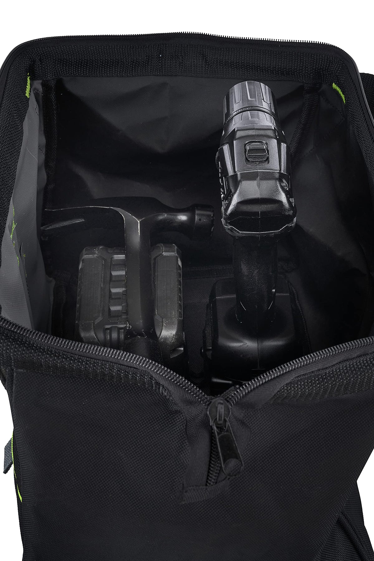 AWP Premium Tool Bag Durable Tool Tote Water-Resistant Organizer for Professionals and Contractors, Black, 15" | 1L-20015