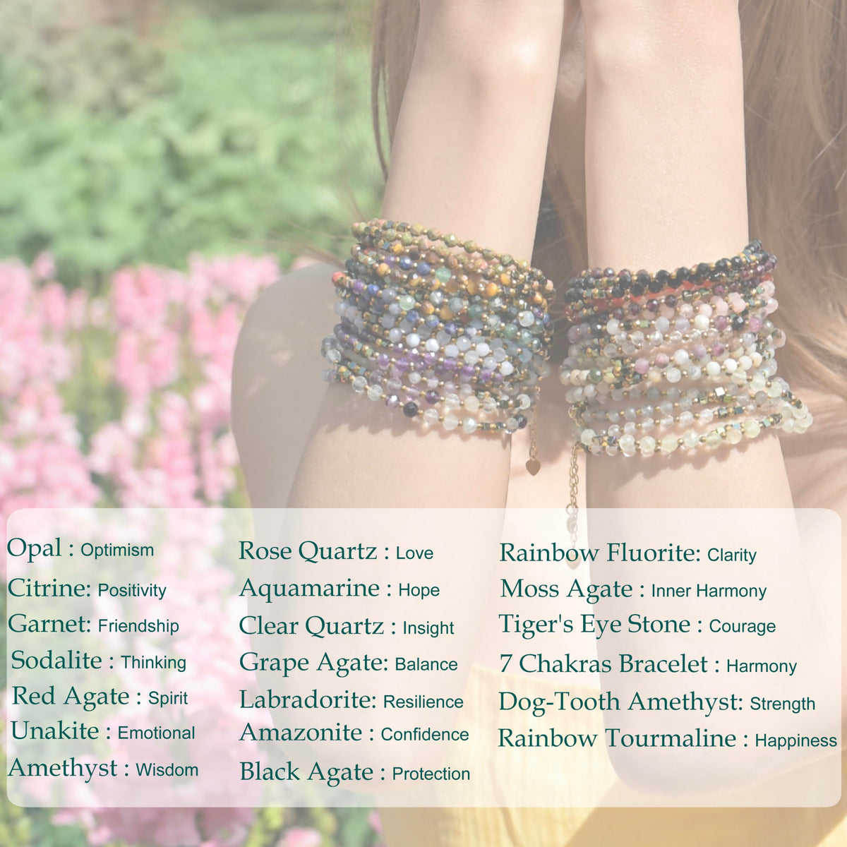 Farfume Black Tourmaline - Safety & Shielding - Crystal Beaded Bracelets, Chakra 4mm Natural Stone Beads Bracelets, Gemstone Spiritual Jewelry Gifts for Mother's Day