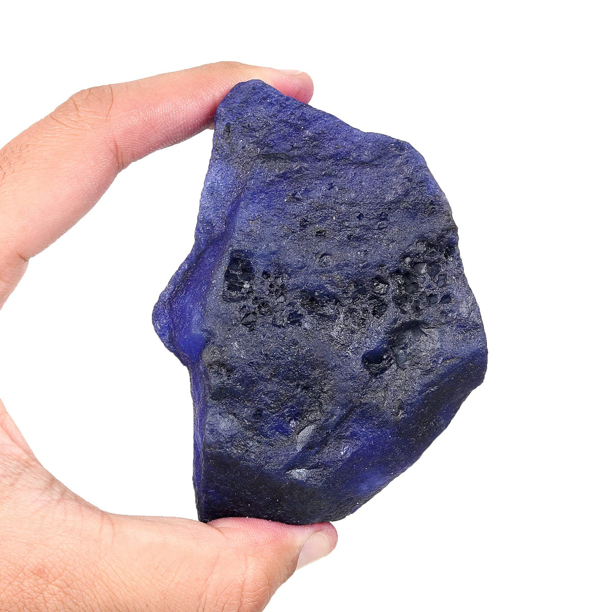 REAL-GEMS 1600 Ct Natural Raw Blue Sapphire Raw Loose Gemstone for Jewelry Making and Healing Crystal Energy Decor Display