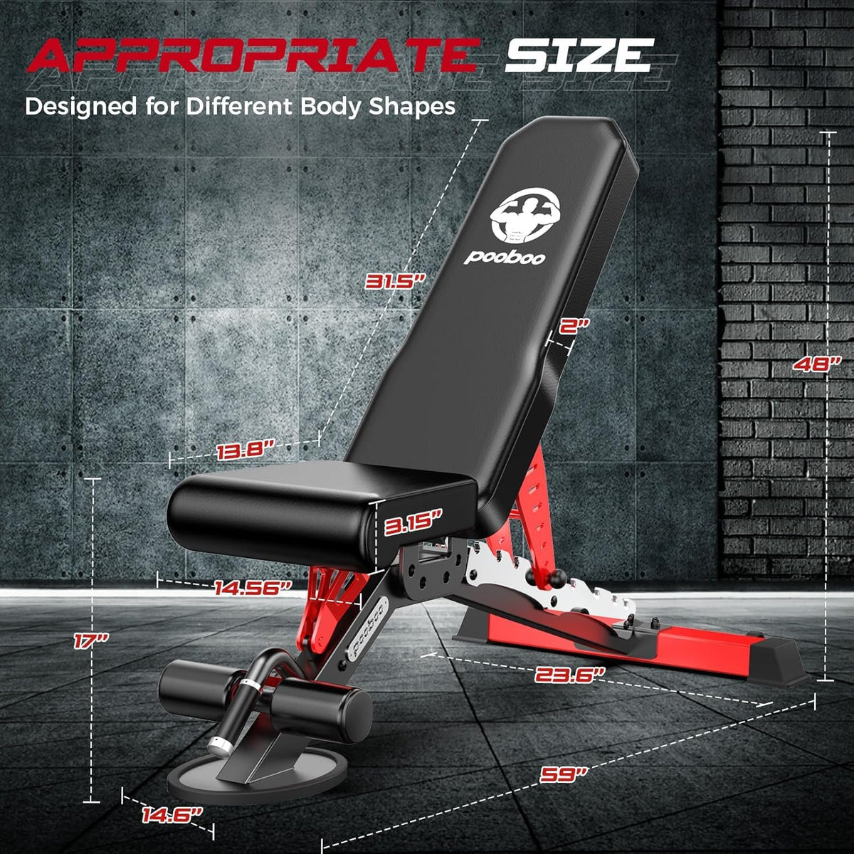 Power Tower Dip Station Pull Up Bar for Fitness Home Gym Workout,450 Pounds Multi-Function Adjustable Height Fitness Strength Training Exercise Equipment,with Weight Bench