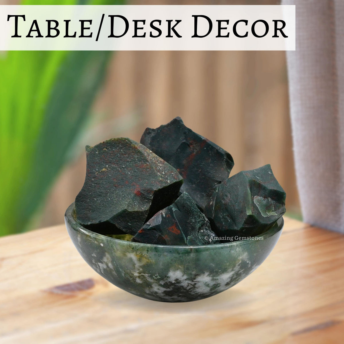 Amazing Gemstone Bloodstone Raw Crystals and Healing Stones, Natural Rocks for Tumbling and DIY Raw Stones and Crystals (1 Piece)
