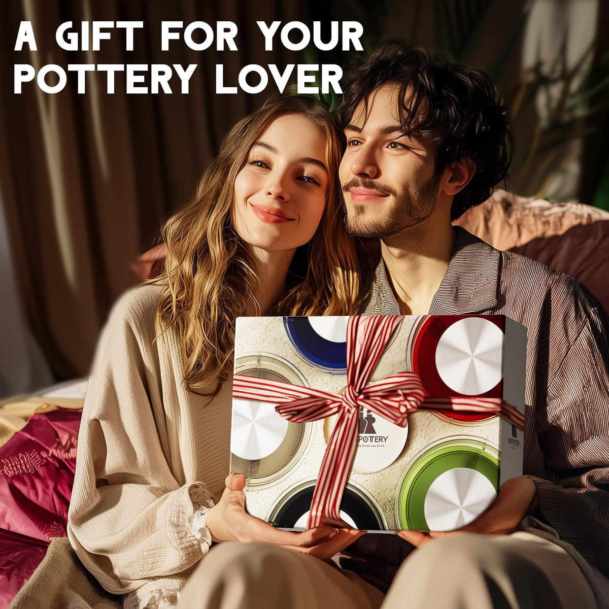 Pottery Wheel for Kids Adults and Beginners - Complete Pottery Set with 6" Turntable with Two-Way Rotation, 2.2lb Clay, Art Supplies Sculpting Tools, Craft Gifts for Teens Adults (Red)