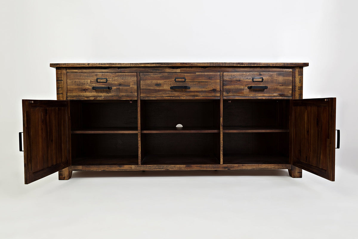 Jofran: , Cannon Valley, 70" Media Unit, 70"W X 19"D X 32"H, Cannon Valley Finish, (Set of 1)