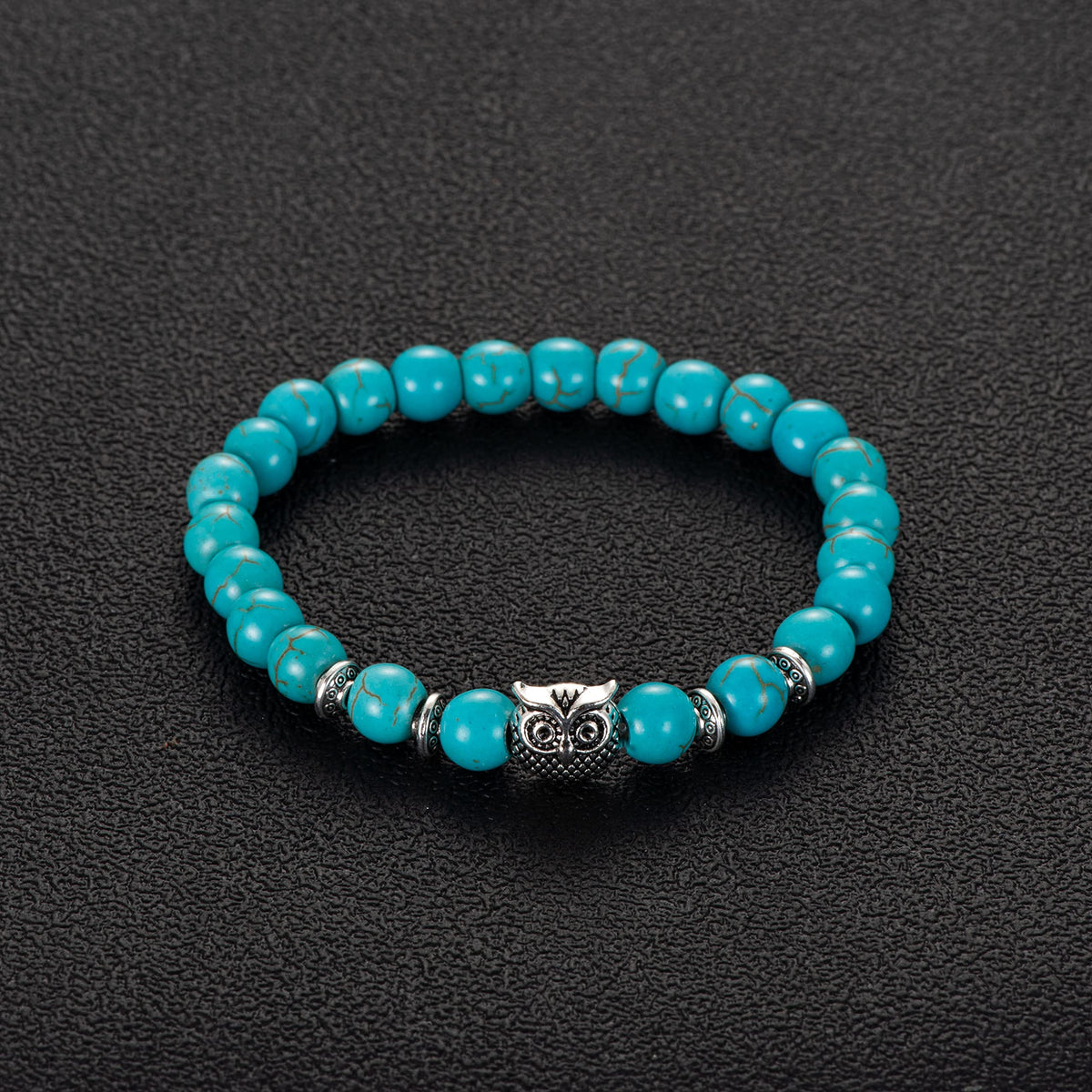 Softones Owl Gifts Owl Bracelets Healing Crystals Bracelet for Women Men Spiritual Energy Beaded Bracelet Set Gifts