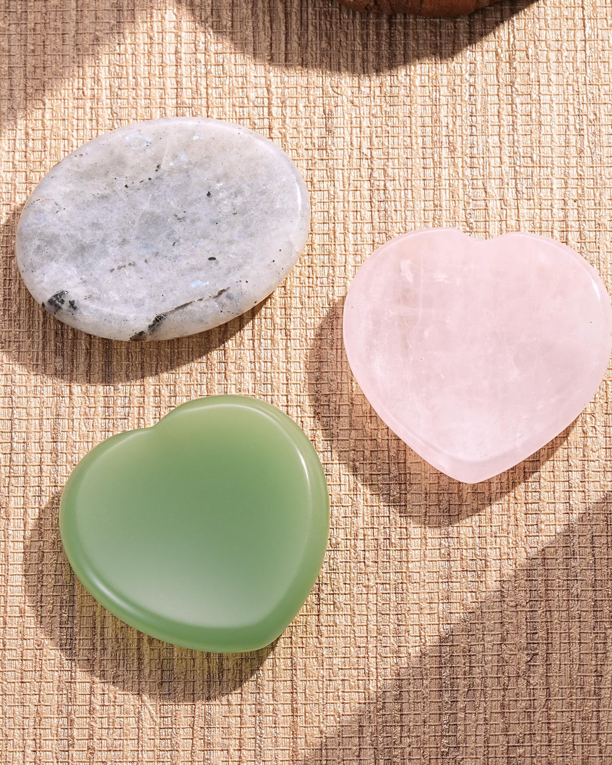 QianCannaor Crystals and Healing Stones Set for Anxiety, Relaxation Spiritual Crystals Gift for Meditation, Manifestation, Zen, Reiki, Fengshui (Keep Calm for New Beginnings)