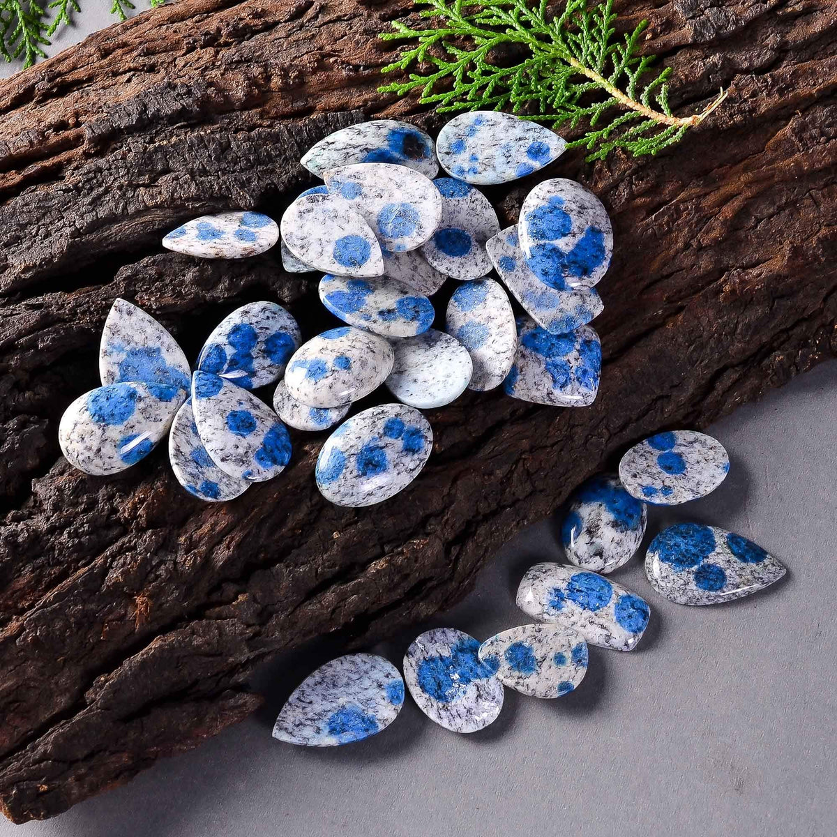 GEMKORA™ 100 carats K2 Jasper Gemstone Slices Wholesale Cabochons Lot, Jewelry Making Loose Gemstone, Polished Home Decor Specimen, DIY, Wire Wrapping, Reiki, Healing Crystals, Bulk Gemstone Deal