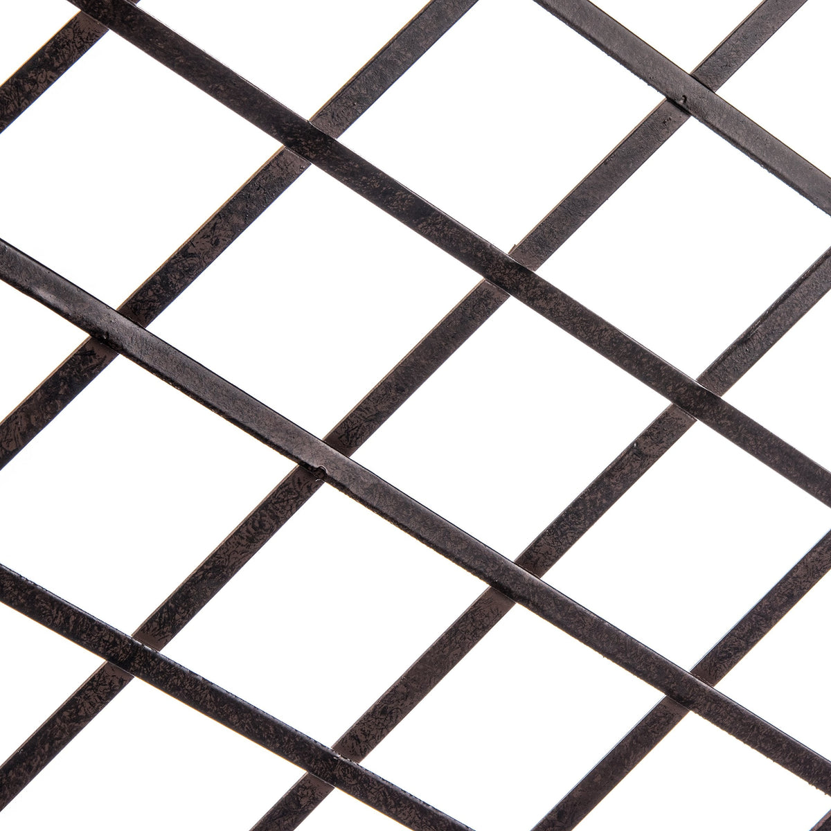H Potter Large 2-Panel Garden Trellis 72" Installed Height, 75 lb Heavy Iron Privacy Screen, Freestanding Metal Outdoor Landscape Structure GAR573